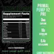 Big Buffalo Primal Pump V2 Pre-Workout - Label
