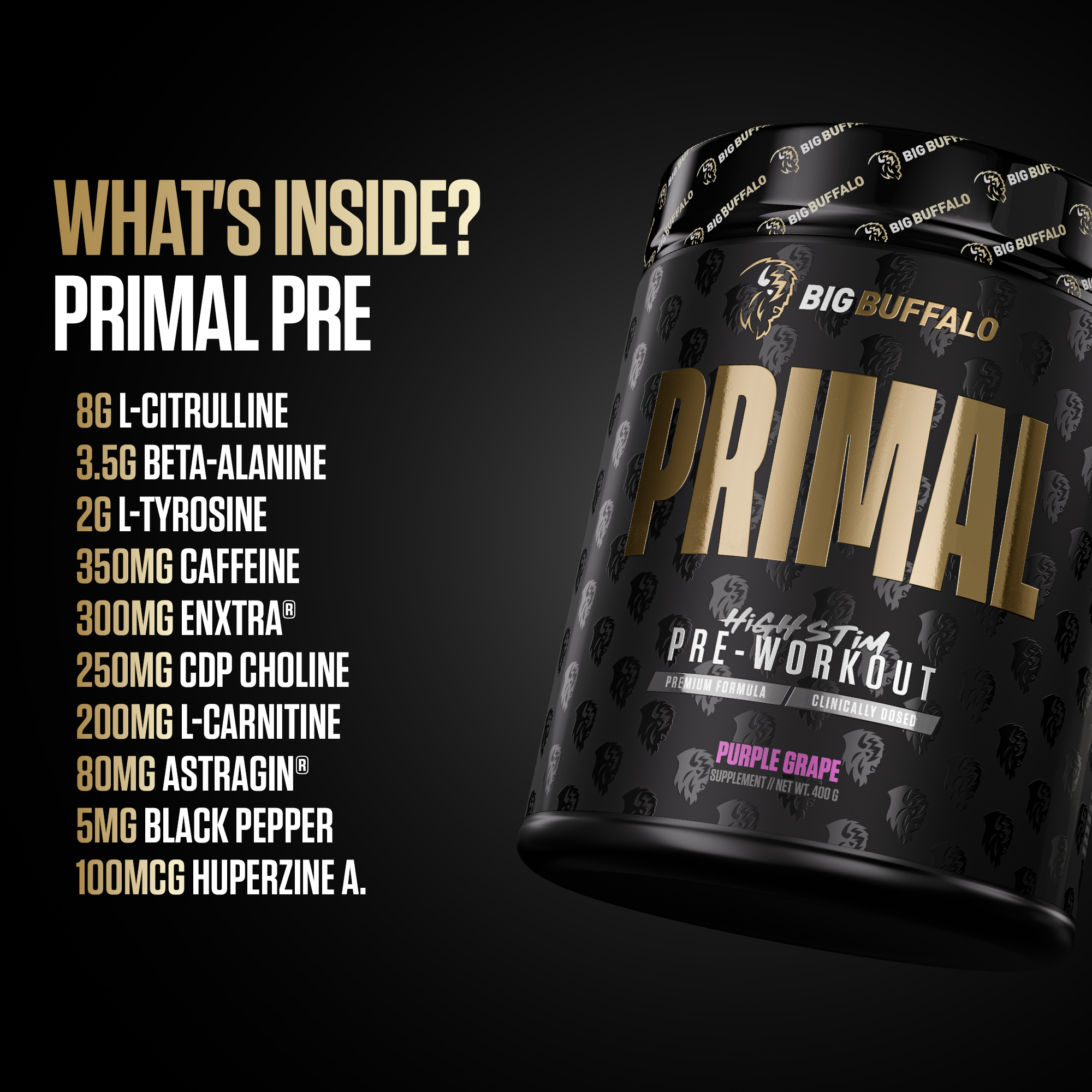 Big Buffalo Primal High-Stim Pre-Workout